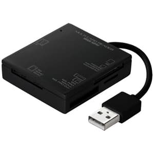 サンワサプライ 【生産完了品】USB2.0カードリーダー 5スロット 63メディア対応 ブラック ADR-ML15BK