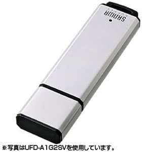 サンワサプライ 【生産完了品】USB2.0メモリ 8GB ネックストラップ付 シルバー UFD-A8G2SVK