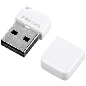 サンワサプライ 【生産完了品】USB2.0メモリ 8GB 超小型サイズ ホワイト USB2.0メモリ 8GB 超小型サイズ ホワイト UFD-P8GW