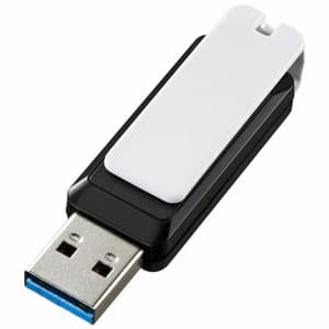 サンワサプライ 【生産完了品】USB3.0メモリ 64GB 高速USBメモリ スイング式キャップ付 UFD-3SW64GBK