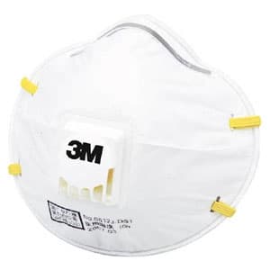 スリーエムジャパン 使い捨て式防じんマスク 頭掛けタイプ 排気弁付 10枚入 8812JDS1
