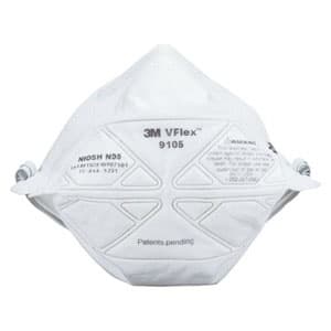 スリーエムジャパン Vフレックス防護マスク レギュラーサイズ 薄型折りたたみタイプ 頭掛けタイプ 50枚入 9105N95