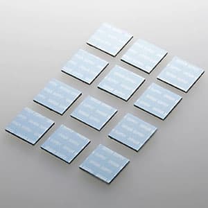 サンワサプライ ノートパソコン冷却パッド 正方形 コンパクトサイズ シルバー 12枚入 TK-CLNP12BL