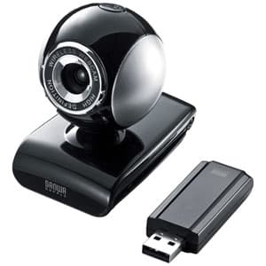 サンワサプライ 【生産完了品】ワイヤレスWEBカメラ USB2.0対応 マイク内蔵 ブラック CMS-V36BK