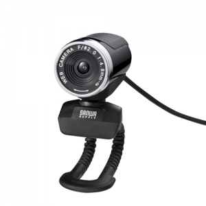 サンワサプライ 【生産完了品】フルHD高解像度WEBカメラ USB2.0対応 マイク内蔵 ブラック CMS-V37BK