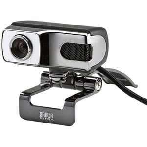サンワサプライ 【生産完了品】WEBカメラ 高画質300万画素 USB2.0対応 360°回転ヘッド マイク内蔵 シルバー CMS-V35SV
