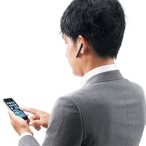 サンワサプライ 【生産完了品】Bluetoothヘッドセット 音楽・ワンセグ対応 シルバー Bluetoothヘッドセット 音楽・ワンセグ対応 シルバー MM-BTMH34S 画像3