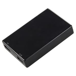 ヤザワ 【生産完了品】USBアダプター 高出力3.4Aタイプ USB2ポート 国内・海外両用 ブラック Y02C200BK2U