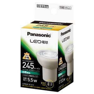 パナソニック LED電球 ハロゲン電球タイプ 5.5W 中角タイプ 白色相当 E11口金 LDR6W-M-E11