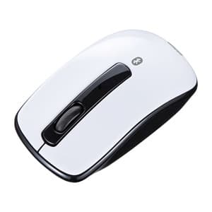 サンワサプライ 【生産完了品】ワイヤレスブルーLEDマウス Bluetooth3.0 中型サイズ ホワイト MA-BTBL26W