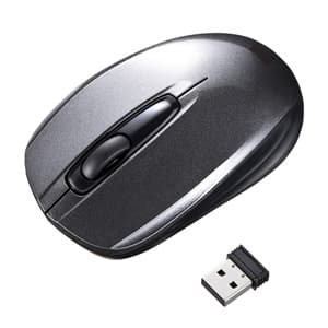 サンワサプライ 【生産完了品】ワイヤレス光学式マウス 2.4GHz USBコネクタ(Aタイプ) 中型サイズ ダークシルバー ワイヤレス光学式マウス 2.4GHz USBコネクタ(Aタイプ) 中型サイズ ダークシルバー MA-WH126DS