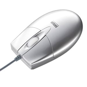 サンワサプライ 【生産完了品】有線マウス ブルーLEDセンサー方式 USB・PS/2両対応 中型サイズ 3ボタンタイプ シルバー MA-BL2UPS