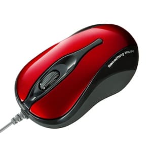 サンワサプライ 【生産完了品】有線ブルーLEDマウス USBコネクタ(Aタイプ) 小型サイズ レッド MA-BL1R