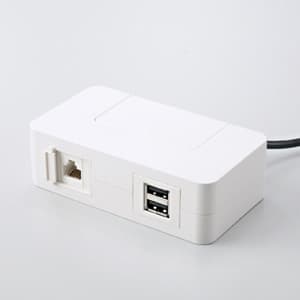 サンワサプライ 【生産完了品】スタックユニット LANポート+USBポート 5-131-8841