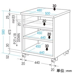 サンワサプライ 【生産完了品】CPUボックス タワー型用 総耐荷重80kg CPUボックス タワー型用 総耐荷重80kg EA-CPU1N 画像2