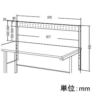 サンワサプライ 【生産完了品】ハンギングバー SH-FDシリーズ用 幅1000mm用 耐荷重22kg ハンギングバー SH-FDシリーズ用 幅1000mm用 耐荷重22kg SH-FDHG100 画像2