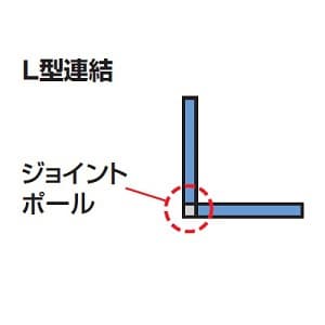 サンワサプライ L型ジョイントポール パーティションDパネル用 高さ1500mm用 L型ジョイントポール パーティションDパネル用 高さ1500mm用 OU-15LJP 画像2