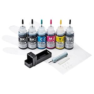 サンワサプライ 詰替インク キヤノン専用 6色セット 点下方式 内容量各30ml 工具付 INK-C351S30S6