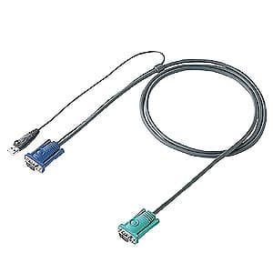 サンワサプライ 【生産完了品】パソコン自動切替器用ケーブル ディスプレイ・USBキーボード・マウスケーブル一体型 長さ3.0m SW-KLU300