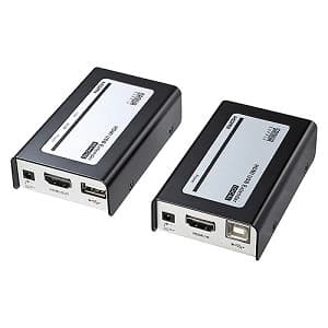 サンワサプライ HDMI+USB2.0エクステンダー 送信機・受信機セット 最大延長60m VGA-EXHDU