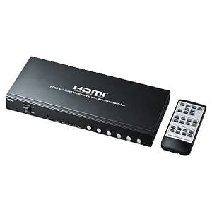 サンワサプライ 【生産完了品】HDMI画面分割切替器 4入力・1出力 マルチビューワー機能搭載 リモコン付 SW-HD41MTV