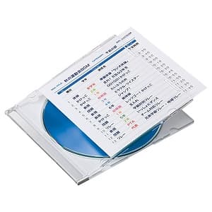 サンワサプライ プラケース用インデックスカード DVD・CDケース用 手書き・インクジェット用 つやなしマット・薄手タイプ 両面印刷 罫線入タイプ 50シート入 JP-IND13