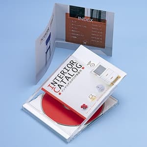 サンワサプライ 【生産完了品】カラーレーザー用インデックスカード プラケース用 2つ折り・見開きタイプ 厚手・つやなしマットタイプ 20シート入 LBP-DVD02