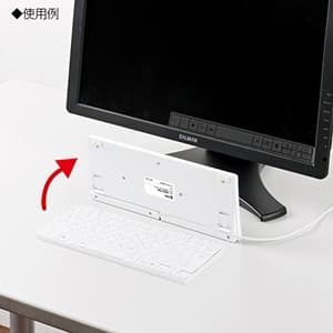 サンワサプライ 【生産完了品】USBスリムキーボード テンキーなし ホワイト USBスリムキーボード テンキーなし ホワイト SKB-SL18W 画像2