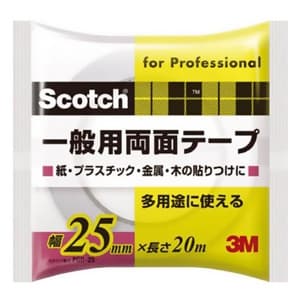 スリーエムジャパン 《スコッチ》 一般用両面テープ 25mm×20m 白 《スコッチ》 一般用両面テープ 25mm×20m 白 PGD-25