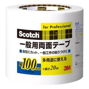 スリーエムジャパン 《スコッチ》 一般用両面テープ 100mm×20m 白 《スコッチ》 一般用両面テープ 100mm×20m 白 PGD-100