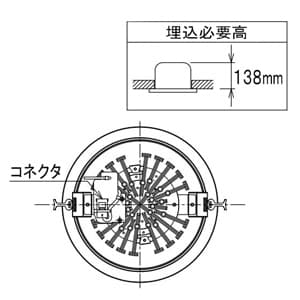 DAIKO 【生産完了品】【受注生産品】スーパーミラー反射板ダウンライト 装飾用 COBタイプ 電源別売 埋込穴φ200 配光角70° CDM-TP150W相当 LZ6C 白色 4000K 【受注生産品】 スーパーミラー反射板ダウンライト 装飾用 COBタイプ 電源別売 埋込穴φ200 配光角70° CDM-TP150W相当 LZ6C 白色 4000K LZD-92208NW 画像2