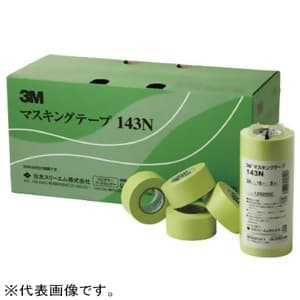スリーエムジャパン マスキングテープ 車輌塗装用 20mm×18m 黄緑 6巻入 143N20