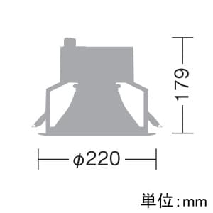 DAIKO 【生産完了品】LEDダウンライト LZ8C COBタイプ CDM-TP150W相当 埋込穴φ200mm 配光角70° 制御レンズ付 電源別売 昼白色タイプ ホワイト LEDダウンライト LZ8C COBタイプ CDM-TP150W相当 埋込穴φ200mm 配光角70° 制御レンズ付 電源別売 昼白色タイプ ホワイト LZD-91941WW 画像2