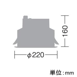 DAIKO 【生産完了品】LEDダウンライト LZ6C COBタイプ CDM-TP150W相当 埋込穴φ200mm 配光角60° 制御レンズ付 電源別売 電球色タイプ ホワイト LEDダウンライト LZ6C COBタイプ CDM-TP150W相当 埋込穴φ200mm 配光角60° 制御レンズ付 電源別売 電球色タイプ ホワイト LZD-92346YW 画像2