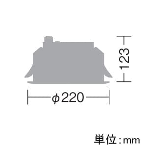 DAIKO 【生産完了品】LEDダウンライト LZ6C COBタイプ CDM-TP150W相当 埋込穴φ200mm 配光角40° 制御レンズ付 電源別売 昼白色タイプ ホワイト LEDダウンライト LZ6C COBタイプ CDM-TP150W相当 埋込穴φ200mm 配光角40° 制御レンズ付 電源別売 昼白色タイプ ホワイト LZD-92347WW 画像2