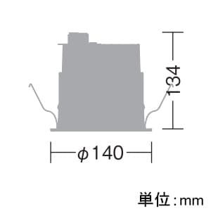 DAIKO 【生産完了品】LEDダウンライト LZ4C COBタイプ CDM-TP70W相当 埋込穴φ125mm 配光角40° 制御レンズ付 電源別売 温白色タイプ ホワイト LEDダウンライト LZ4C COBタイプ CDM-TP70W相当 埋込穴φ125mm 配光角40° 制御レンズ付 電源別売 温白色タイプ ホワイト LZD-92333AW 画像2