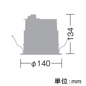 DAIKO 【生産完了品】LEDダウンライト LZ3C COBタイプ CDM-TP70W相当 埋込穴φ125mm 配光角40° 制御レンズ付 電源別売 白色タイプ ホワイト LEDダウンライト LZ3C COBタイプ CDM-TP70W相当 埋込穴φ125mm 配光角40° 制御レンズ付 電源別売 白色タイプ ホワイト LZD-92325NW 画像2