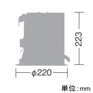 DAIKO 【生産完了品】LEDダウンライト LZ8 モジュールタイプ CDM-TP150W相当 埋込穴φ200mm 配光角60° 制御レンズ付 電源別売 温白色タイプ ホワイト LEDダウンライト LZ8 モジュールタイプ CDM-TP150W相当 埋込穴φ200mm 配光角60° 制御レンズ付 電源別売 温白色タイプ ホワイト LZD-60808AW 画像2