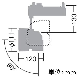 DAIKO 【生産完了品】【受注生産品】LEDスポットライト 《andna》 LZ2 モジュールタイプ CDM-T35W相当 非調光タイプ 配光角11° 温白色タイプ ホワイト 【受注生産品】LEDスポットライト 《andna》 LZ2 モジュールタイプ CDM-T35W相当 非調光タイプ 配光角11° 温白色タイプ ホワイト LZS-60534AW 画像2