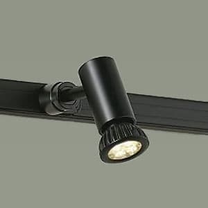 DAIKO 【生産完了品】LEDスポットライト プラグタイプ ダイクロハロゲン50Wタイプ 調光タイプ 電球色 5.6W 中角形 ランプ付 天井付・壁付兼用 ブラック DSL-3963YBE