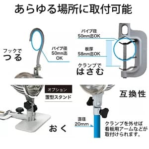 サンウェイ LEDマルチライト 電球色 250W相当 全光束2100lm LEDマルチライト 電球色 250W相当 全光束2100lm SW-GD-020EL 画像3