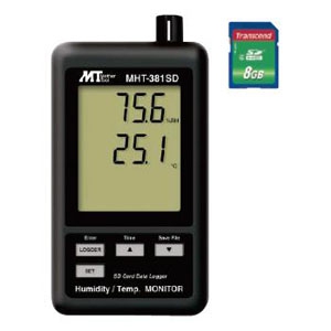 マザーツール デジタル温湿度計 SDスロット搭載 データロガ機能付 温度・湿度同時表示 デジタル温湿度計 SDスロット搭載 データロガ機能付 温度・湿度同時表示 MHT-381SD