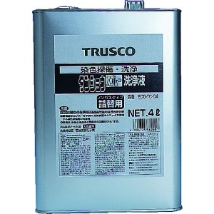 トラスコ中山 タンショウスプレー詰替用 缶タイプ 洗浄液 ノンガスタイプ 透明 内容量4L ECO-TC-C4