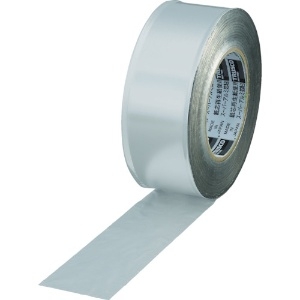 トラスコ中山 スーパーアルミ箔粘着テープ ツヤなしタイプ 50mm×50m シルバー TRAT50-2