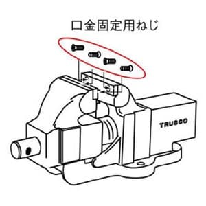 トラスコ中山 強力アプライトバイス口金固定用ねじセット TSRV-200K専用 強力アプライトバイス口金固定用ねじセット TSRV-200K専用 TSRV200KNS 画像2