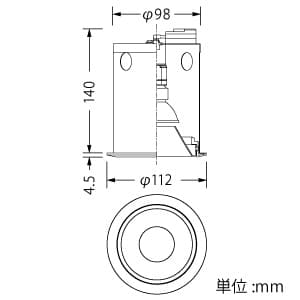 山田照明 【生産完了品】LEDランプ交換型ダウンライト ランプ別売 ベースタイプ ダイクロハロゲン65W相当 E11口金 天井切込穴φ100mm グレアレスタイプ LEDランプ交換型ダウンライト ランプ別売 ベースタイプ ダイクロハロゲン65W相当 E11口金 天井切込穴φ100mm グレアレスタイプ DN-3441 画像2