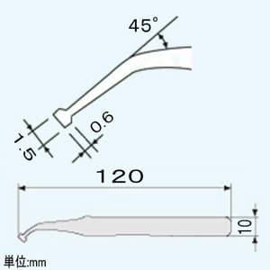 エンジニア 【生産完了品】SMDピンセット 平型タイプ 非磁性タイプ 全長120mm SMDピンセット 平型タイプ 非磁性タイプ 全長120mm PT-23 画像3