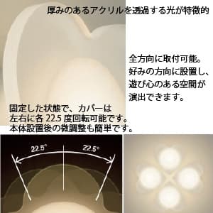 DAIKO 【生産完了品】LEDブラケットライト 電球色 非調光タイプ 白熱灯60Wタイプ 壁面取付専用 ハート形 LEDブラケットライト 電球色 非調光タイプ 白熱灯60Wタイプ 壁面取付専用 ハート形 DBK-38327Y 画像2