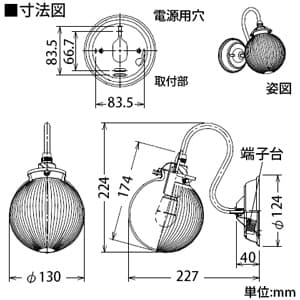 DAIKO 【生産完了品】LEDブラケットライト 電球色 非調光タイプ 白熱灯60Wタイプ E17口金 壁面取付専用 ガラス製セード アンバー LEDブラケットライト 電球色 非調光タイプ 白熱灯60Wタイプ E17口金 壁面取付専用 ガラス製セード アンバー DBK-38954Y 画像2