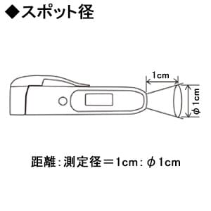 カスタム ペン型放射温度計 距離:測定径=1cm:φ1cm ペン型放射温度計 距離:測定径=1cm:φ1cm IR-10 画像2